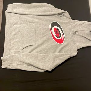 NHL Fanatics original hoodie. Caroline Hurricanes Size XL. Grey with team logo.